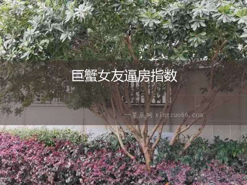 巨蟹女友逼房指數