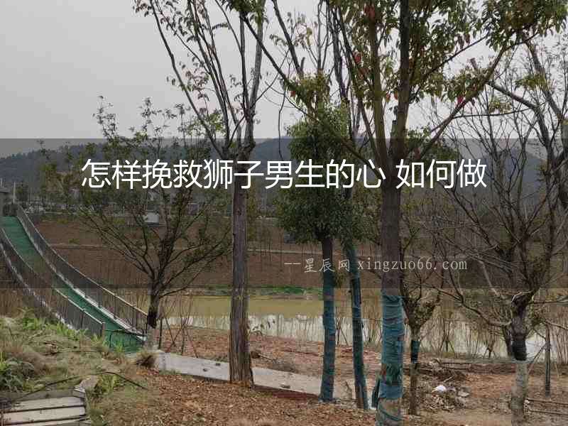 怎樣挽救獅子男生的心 如何做