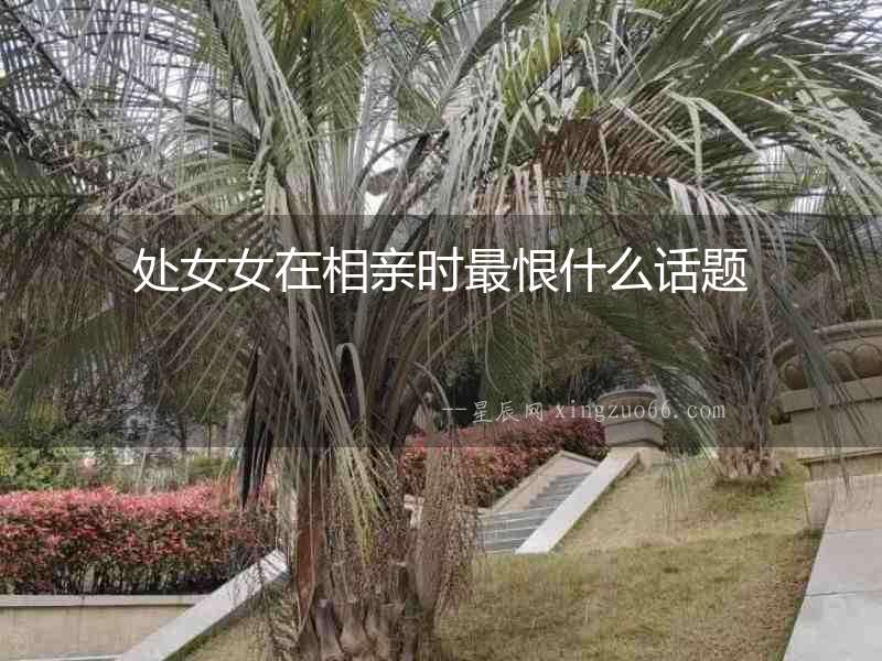 處女女在相親時最恨什么話題