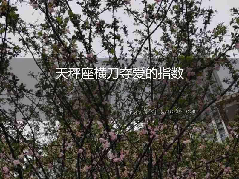 天秤座橫刀奪愛的指數