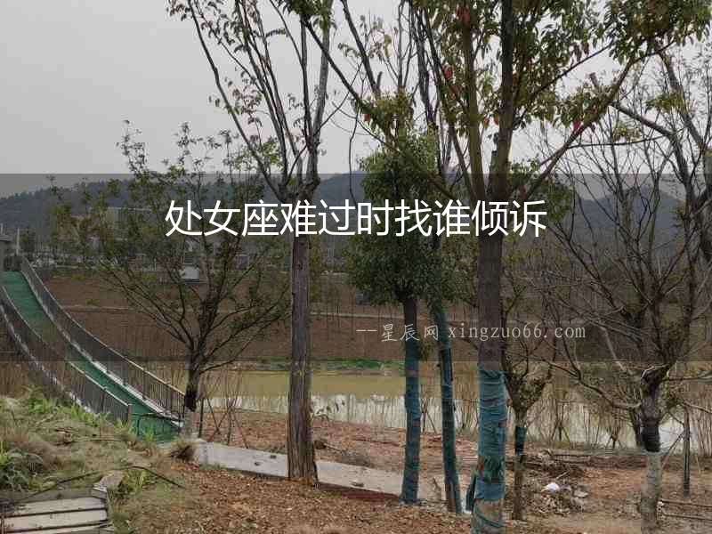 處女座難過時(shí)找誰傾訴
