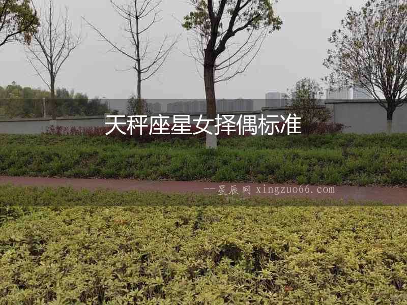 天秤座星女擇偶標(biāo)準(zhǔn)