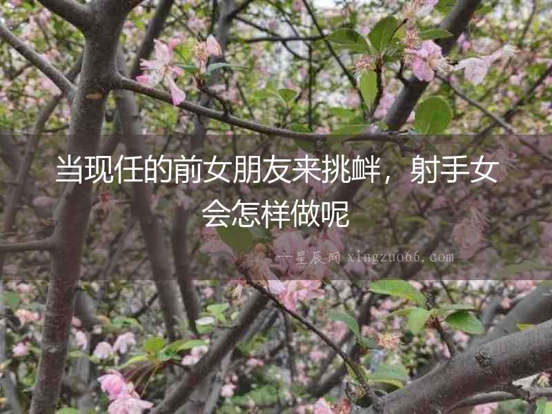 當現任的前女朋友來挑釁，射手女會怎樣做呢