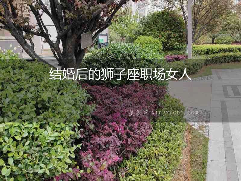 結婚后的獅子座職場女人