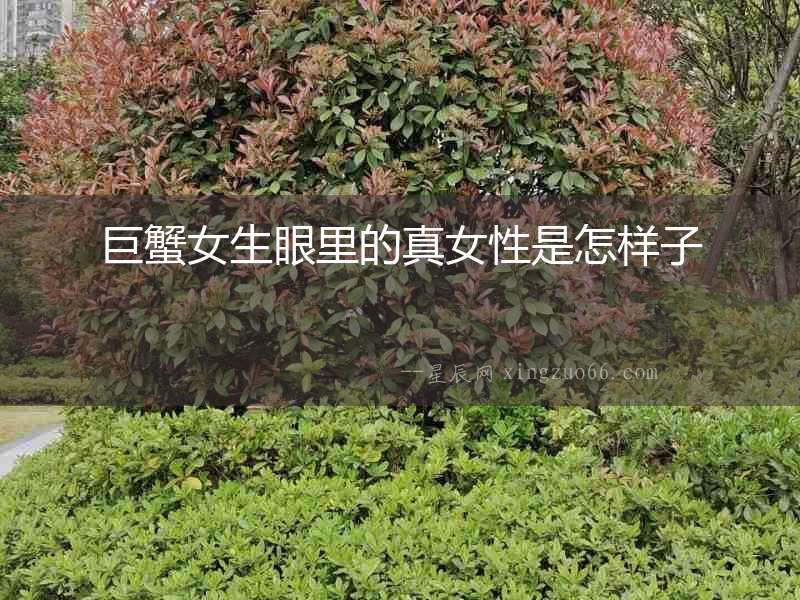 巨蟹女生眼里的真女性是怎樣子