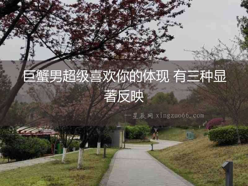 巨蟹男超級喜歡你的體現 有三種顯著反映