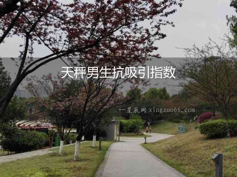 天秤男生抗吸引指數