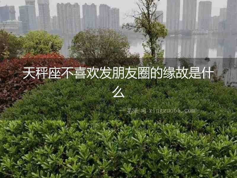天秤座不喜歡發朋友圈的緣故是什么