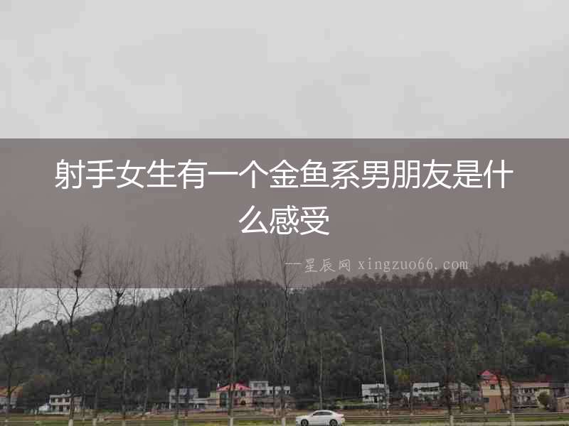 射手女生有一個金魚系男朋友是什么感受