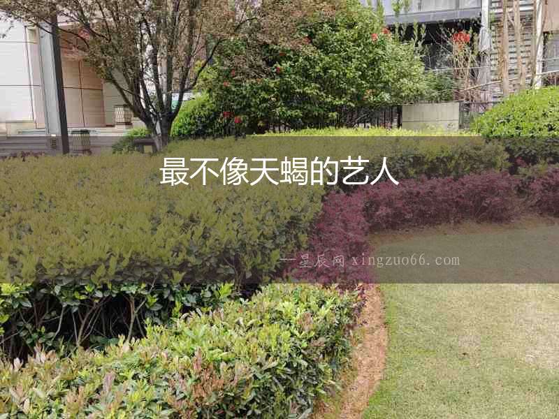 最不像天蝎的藝人
