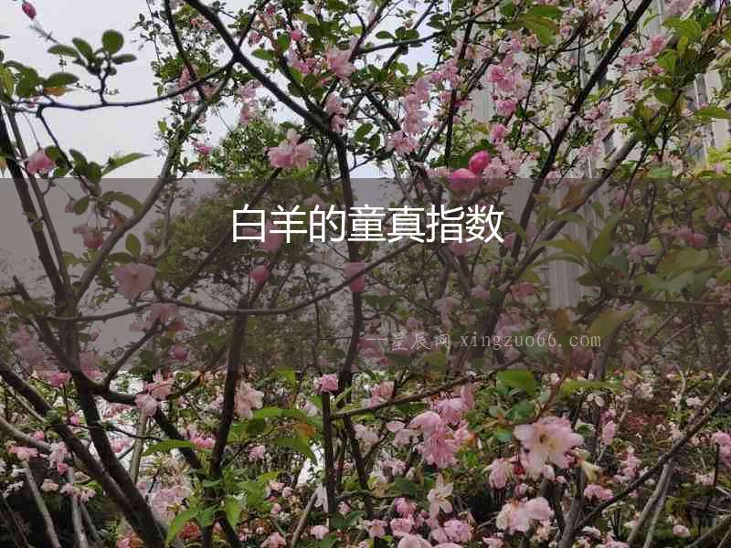 白羊的童真指數
