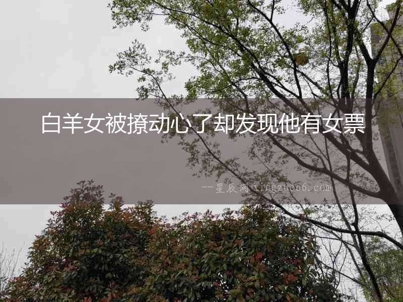 白羊女被撩動心了卻發(fā)現(xiàn)他有女票