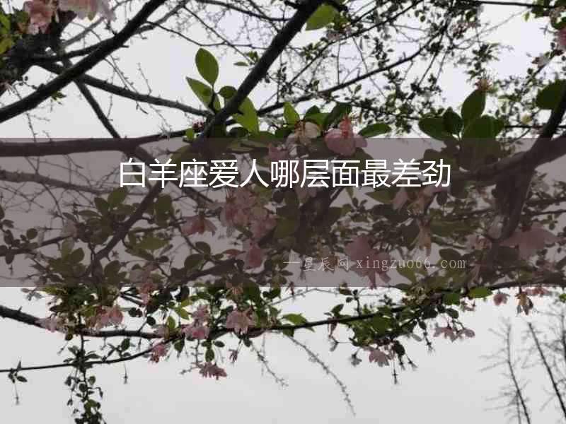 白羊座愛人哪層面最差勁