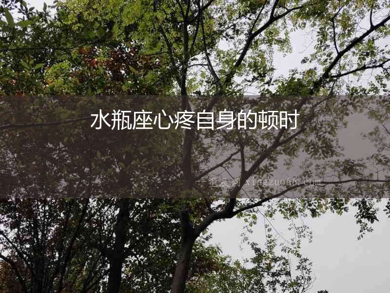 水瓶座心疼自身的頓時