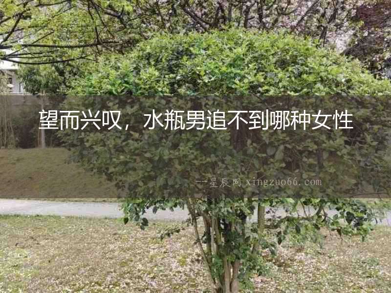 望而興嘆，水瓶男追不到哪種女性
