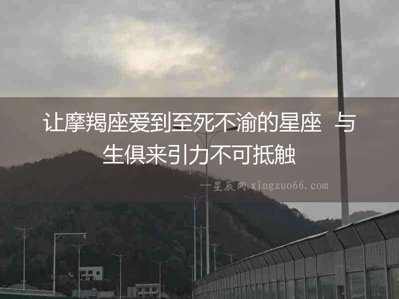 讓摩羯座愛到至死不渝的星座  與生俱來引力不可抵觸