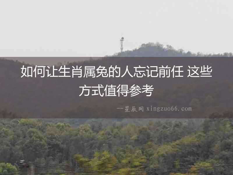 如何讓生肖屬兔的人忘記前任 這些方式值得參考