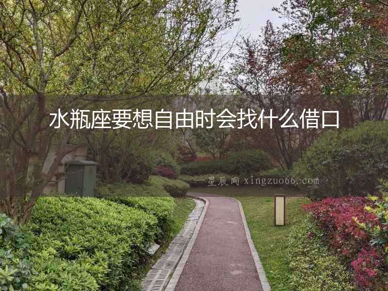 水瓶座要想自由時會找什么借口
