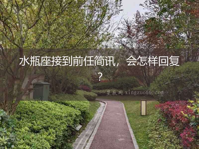 水瓶座接到前任簡訊，會怎樣回復？