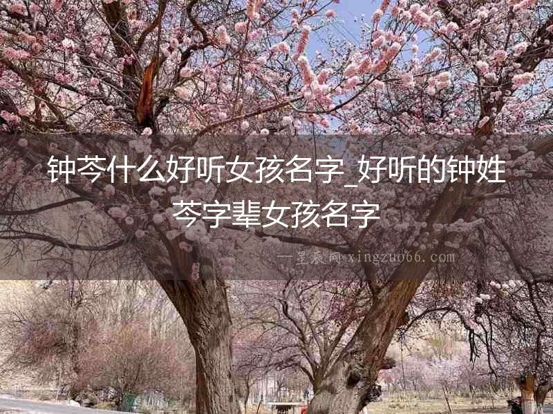 鐘芩什么好聽女孩名字_好聽的鐘姓芩字輩女孩名字