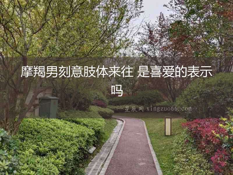 摩羯男刻意肢體來往 是喜愛的表示嗎