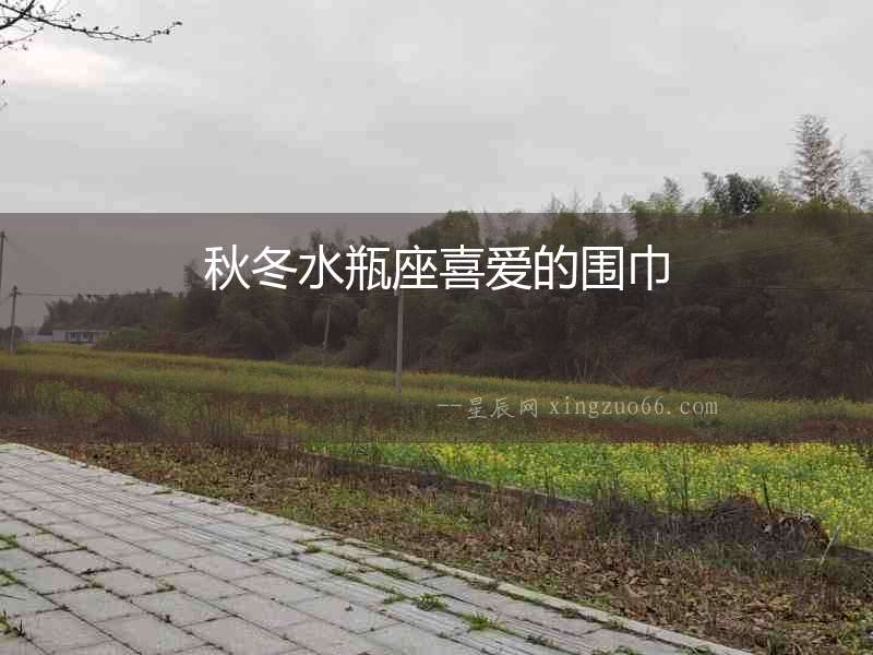 秋冬水瓶座喜愛的圍巾