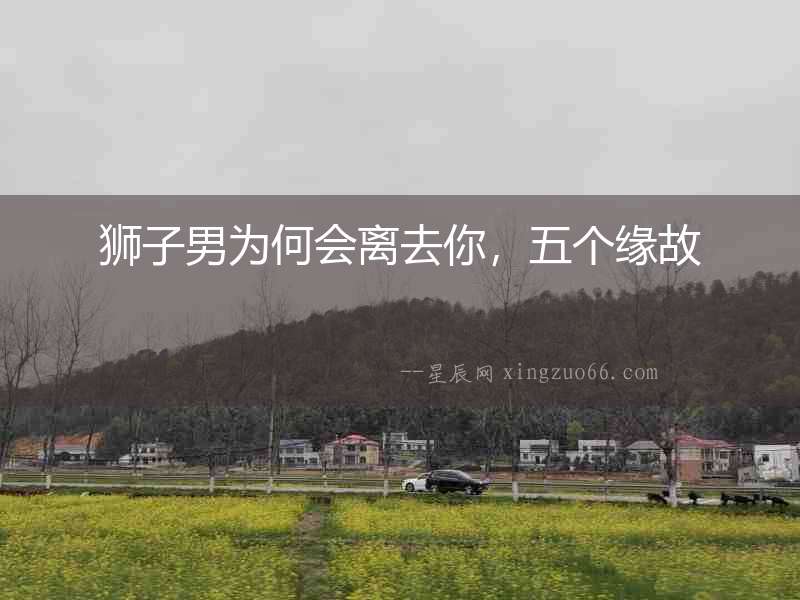 獅子男為何會(huì)離去你，五個(gè)緣故