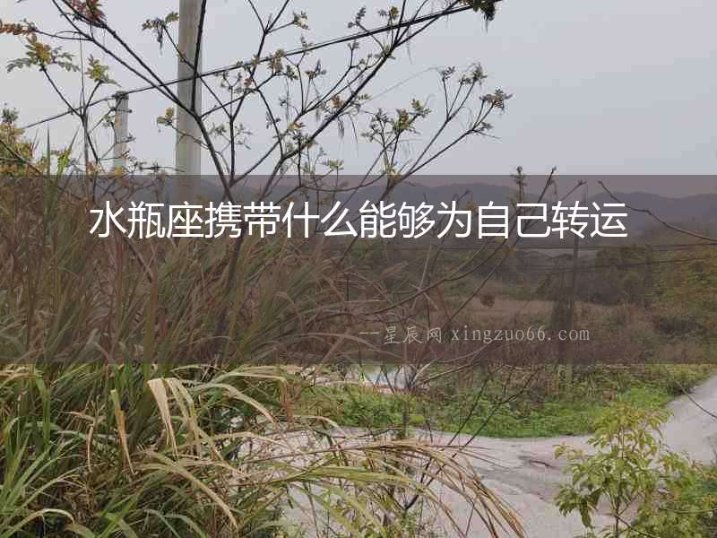 水瓶座攜帶什么能夠為自己轉運