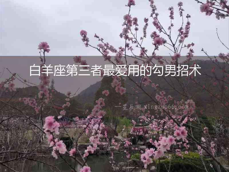 白羊座第三者最愛用的勾男招術