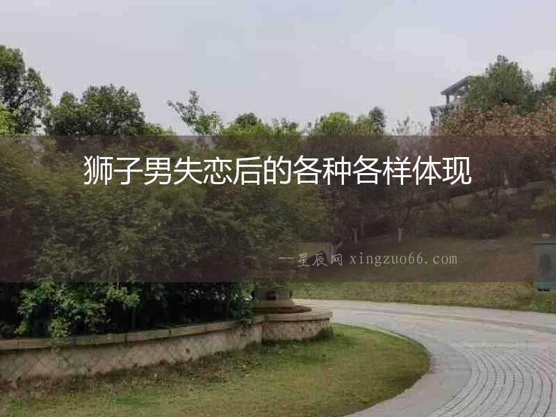 獅子男失戀后的各種各樣體現