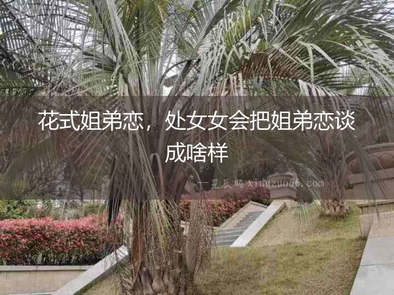 花式姐弟戀，處女女會把姐弟戀談成啥樣