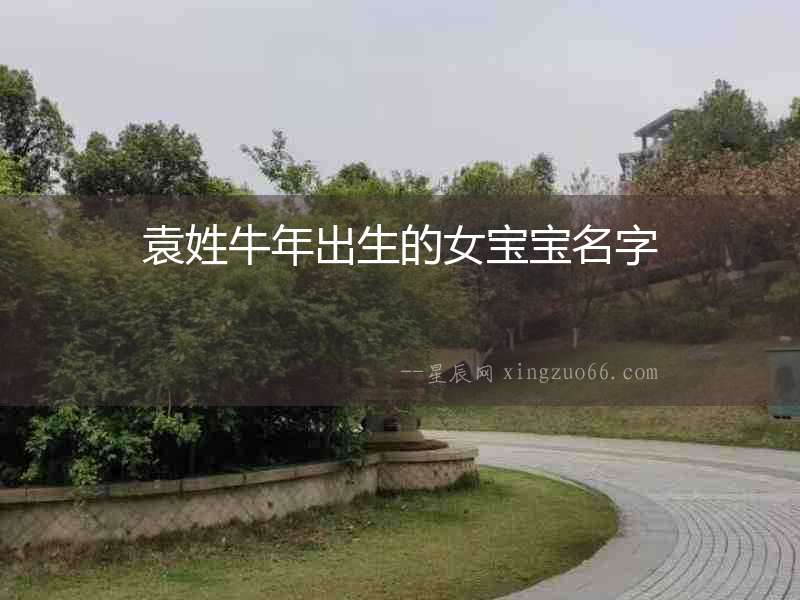袁姓牛年出生的女寶寶名字