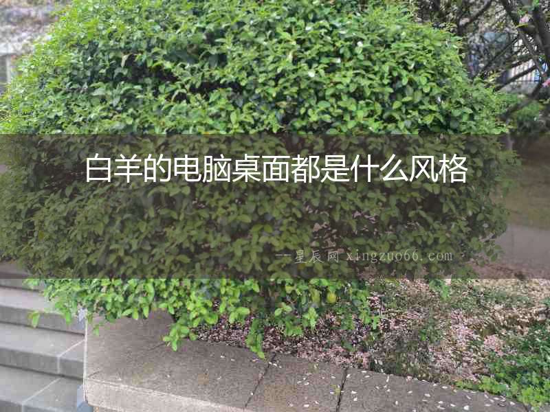 白羊的電腦桌面都是什么風格