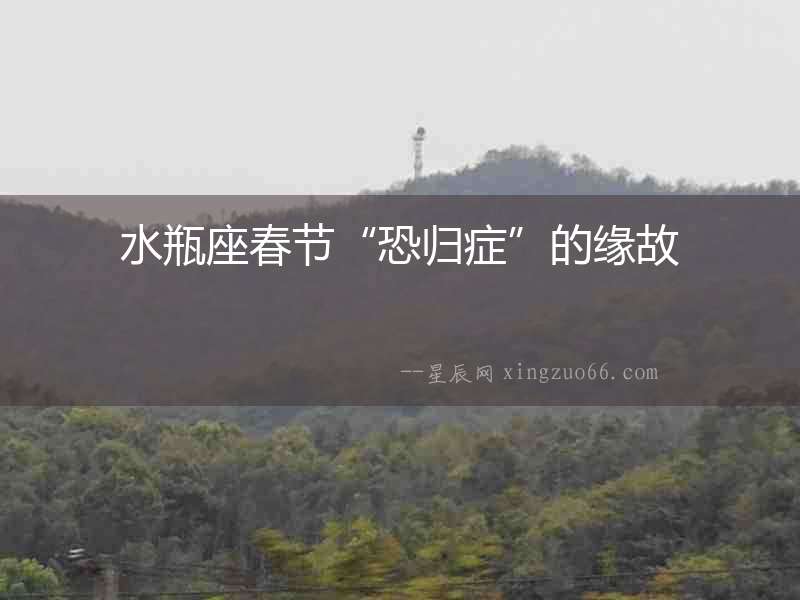 水瓶座春節(jié)“恐歸癥”的緣故
