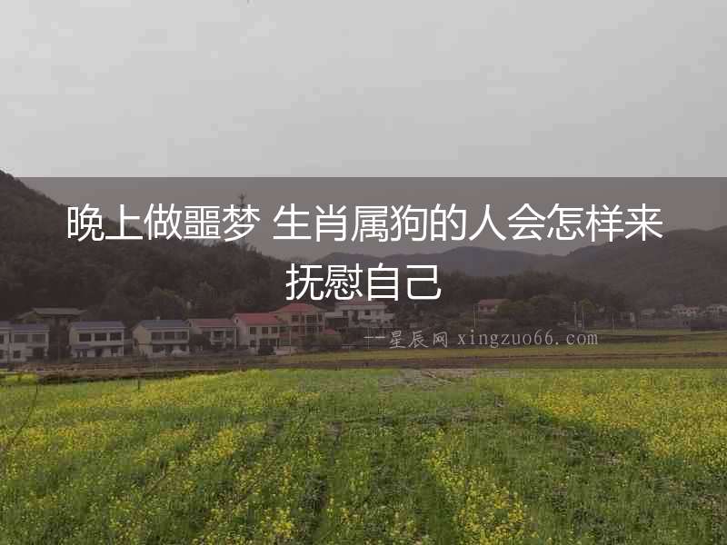 晚上做噩夢 生肖屬狗的人會怎樣來撫慰自己