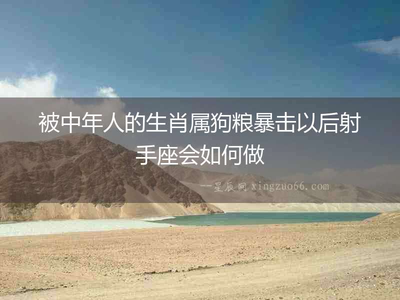 被中年人的生肖屬狗糧暴擊以后射手座會如何做