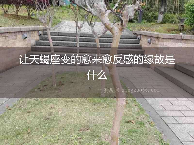讓天蝎座變的愈來愈反感的緣故是什么