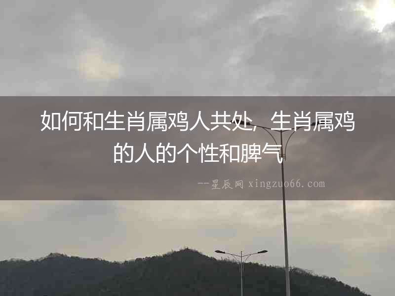 如何和生肖屬雞人共處,  生肖屬雞的人的個性和脾氣