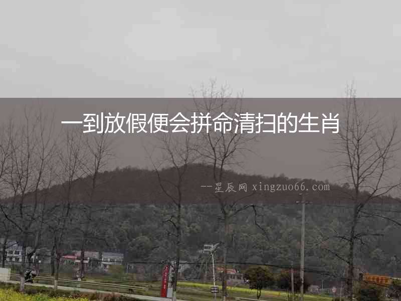 一到放假便會拼命清掃的生肖