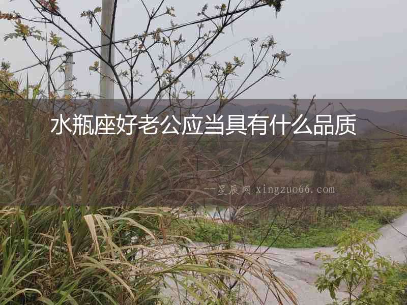 水瓶座好老公應當具有什么品質