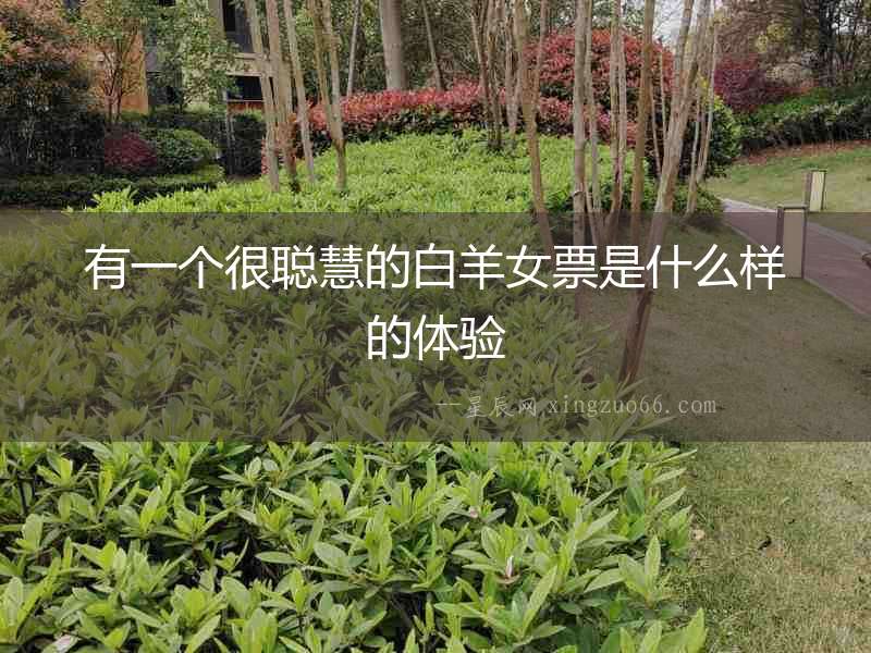有一個很聰慧的白羊女票是什么樣的體驗