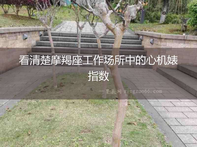 看清楚摩羯座工作場所中的心機婊指數