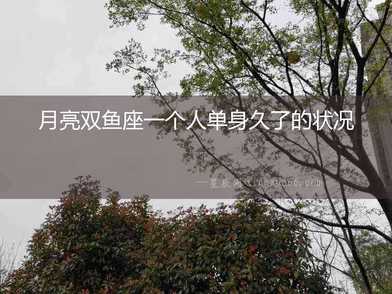 月亮雙魚座一個人單身久了的狀況