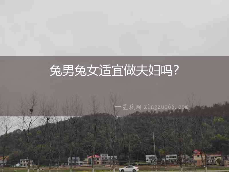 兔男兔女適宜做夫婦嗎？