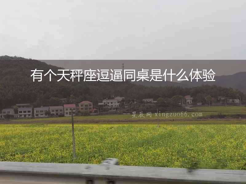 有個天秤座逗逼同桌是什么體驗