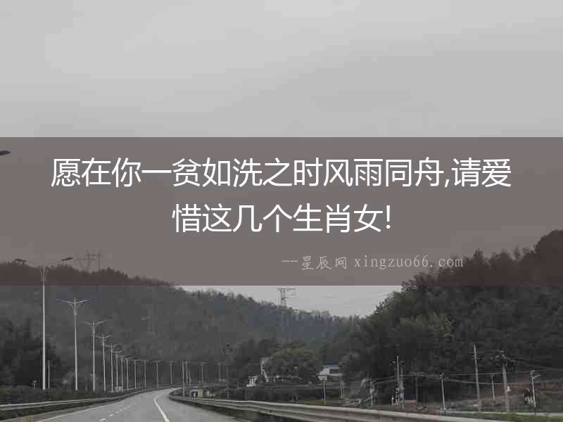 愿在你一貧如洗之時(shí)風(fēng)雨同舟,請(qǐng)愛(ài)惜這幾個(gè)生肖女!