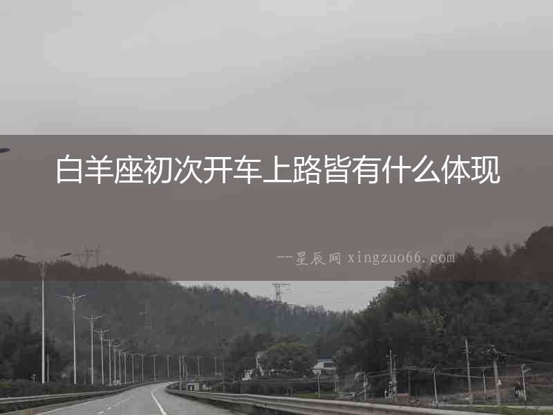 白羊座初次開車上路皆有什么體現