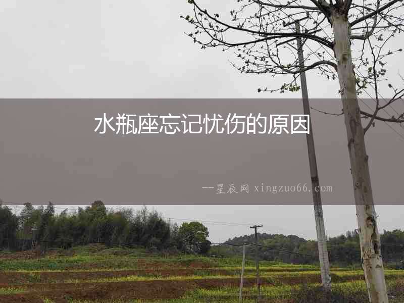 水瓶座忘記憂傷的原因