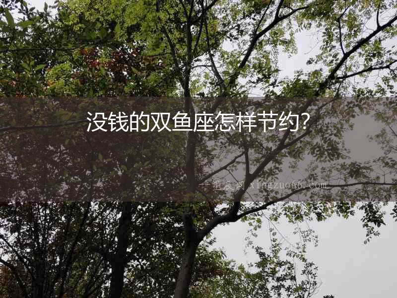 沒錢的雙魚座怎樣節約？