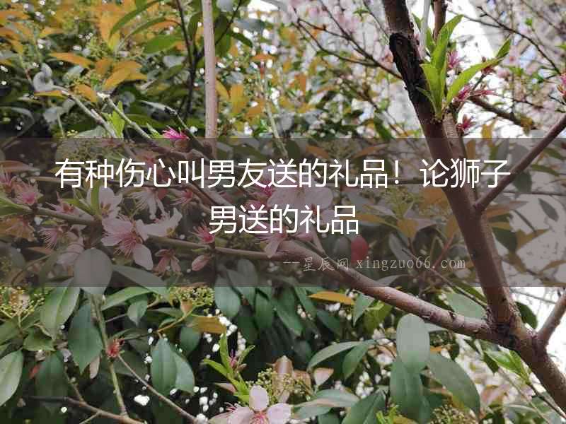 有種傷心叫男友送的禮品！論獅子男送的禮品